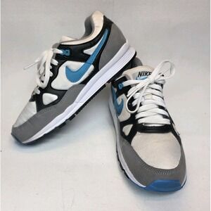 Mens Size 8 Nike Air Span 2 Black Laser Blue White Running Shoes AH8047-001